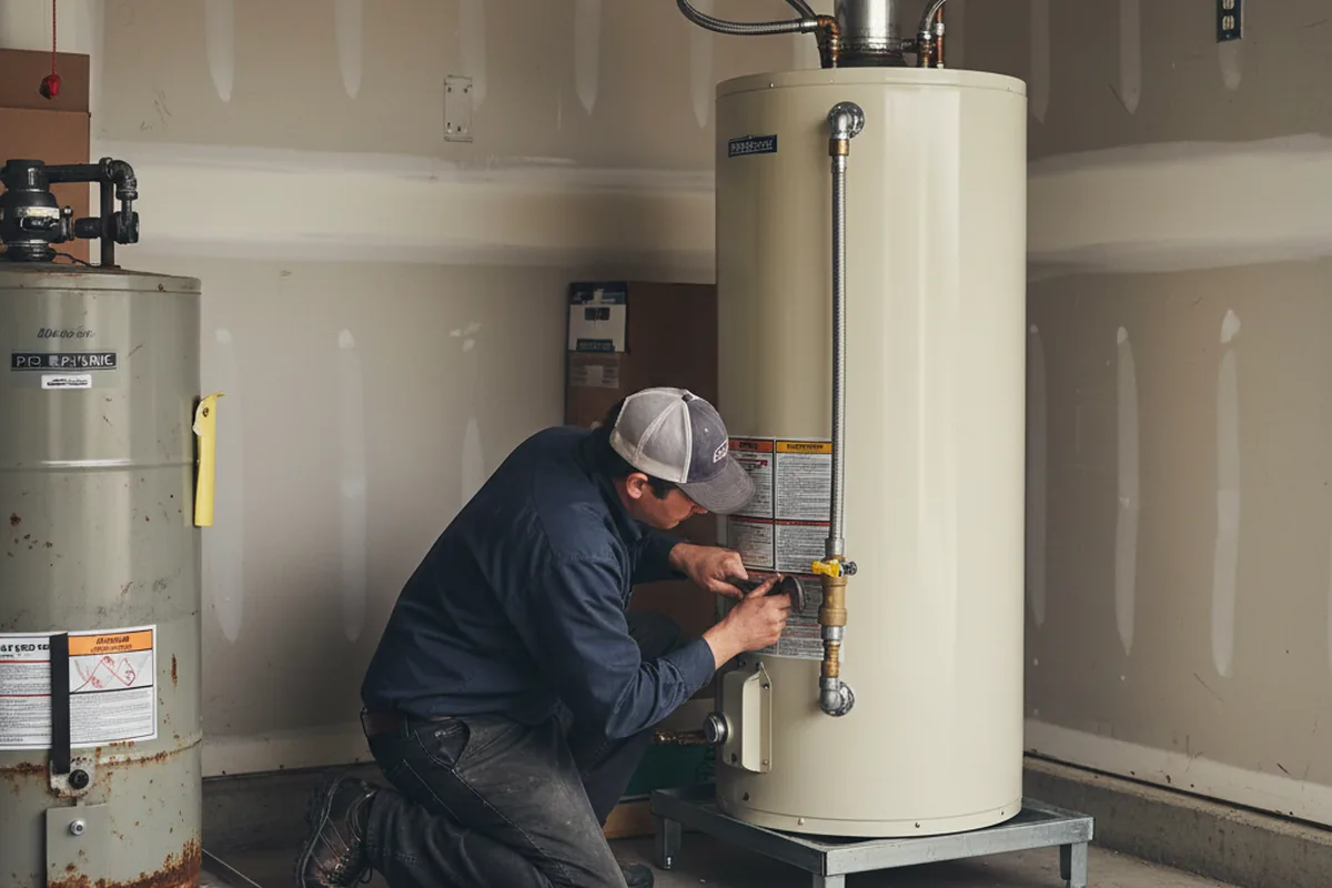 Water heater and shutoff valve replacement in Haw River